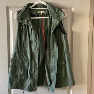 Army green utility vest